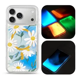 OEM/ODM Sand Liquid Luminous Custom Phone Cases for IPhone 15 16 17Pro Max Magnetic Shockproof Cell Phone Case for IPhone 17 Pro thumbnail-1