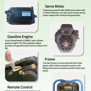 Land Maintenance Commercial Use Factory Manufacturer Crawler Remote Control Lawnmower Gasoline Mulching Machine for Sale thumbnail-4