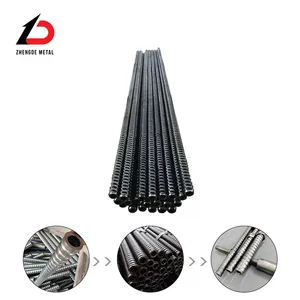 Galvanized Self Drilling Hollow Rock Anchor Bar for Micropile Soil Nailing and Stabilization thumbnail-5