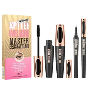 QIC 2-in-1 Mascara and Eyeliner Set – Waterproof, Lengthening, Smudge-proof, Clump-free – Cross-border Beauty Product thumbnail-5