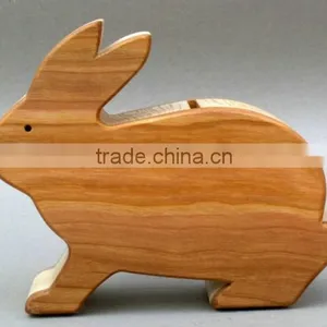 Wood Shapes Craft Wooden Animai Toy /Mini Rabbit Toy thumbnail-1