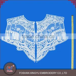 Fashion Decorative Cheap Fancy Symmetry Ladies Kameez Chemical Lace Neckline Embroidery Neck Design thumbnail-1