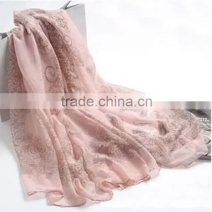 2015 Fashion Ladies New Design Custom Stripe Scarf Wholesale for Charming Ladies thumbnail-5