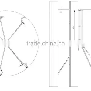 2014 Newest 30KW Wind Energy Generator (Curved Blade) thumbnail-3