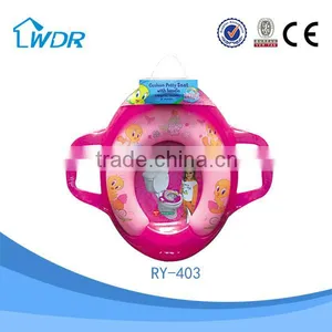 Bathroom Chinese Blue Color Soft Family Western PVC Kids Toilet Seat thumbnail-1