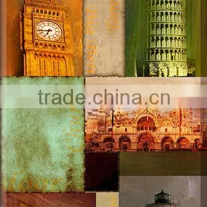 2 Panels European Style Art Painting on Canvas OM-006 thumbnail-2