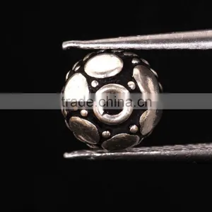 925 Solid Sterling Silver Round Fine Cap Beads thumbnail-1