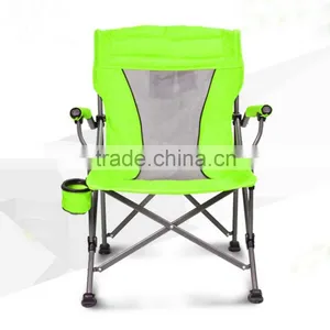 Colorful Luxury Armrest Casual Outdoor Camping Portable Folding Stool Light Beach Folding Chairs thumbnail-3