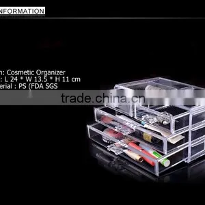 C13 ANPHY 4 Drawers PS Makeup Organizer Cosmetic Storage Box thumbnail-3