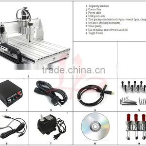 CNC Engraving Machine 6040 USB 3axis With 1.5KW Water Cooling Spindle thumbnail-3