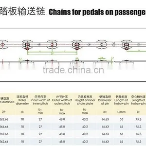 Escalator Chain 134.50mm , Step Handrail Chains for Pedals on Passenger Converyors,Chains for Steps on Escalators thumbnail-2