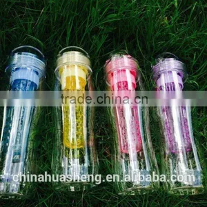 740ml PC Clear Water Bottle With Fruit Infuser thumbnail-3