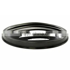 BJ-HGC-002 CNC Aluminum 7" Black Motorcycle Headlight Grill Cover For Harley thumbnail-4