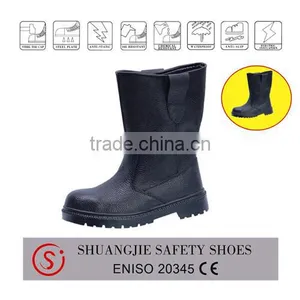 Natural Rubber Sole Safety Boots Steel Toe Cap Steel Midsole Safety Shoes 8075 thumbnail-1