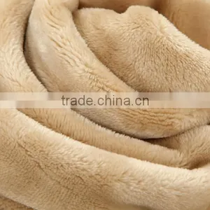 Very Popular Fluffy Solid Polyester Flannel Throw Fabric Wholesaler thumbnail-1