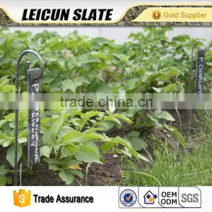 Factory Direct Price Handmade Black Slate Plant Marker With Metal Rod thumbnail-3