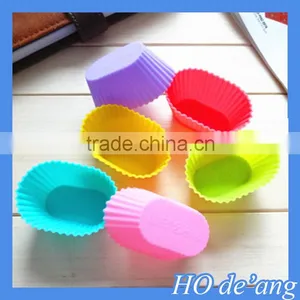 Hogift Silicone Standard Round Reusable Cupcake and Muffin Baking Cup thumbnail-3
