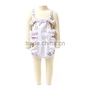 High Quality Wholesale Infant Sleeveless Cotton Cute Ruffle Dressy Baby Rompers thumbnail-1