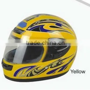Yellow Color Sport Racing Full Helmets/Motorcycle Helmets/Adults and Kids Helmets thumbnail-1