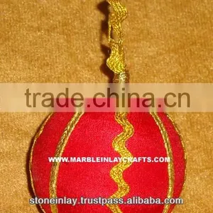 Beaded Ball Christmas Ornament thumbnail-1