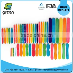 Wooden Ice Cream Sticks /ice Cream Scoop /colored Stick for Art and Craft/coffee Stirrer/matchsticks thumbnail-5