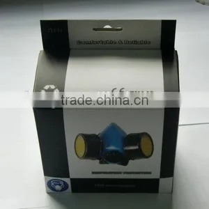 Double Cartridges Face Mask Cheap Face Mask 100% TPR Frame Military Actived Carbon Filter Chemical Half Face Mask Manufacturer thumbnail-5