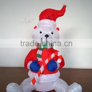 DJ-XT-57 Inflatable Outdoor Bear Wear Christmas Outfit Illuminate Music Festival Decoration thumbnail-4