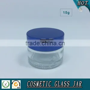 15ml Transparent Glass Cosmetics Jar thumbnail-2