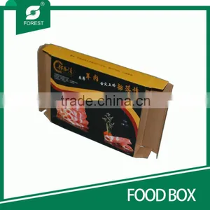 HIGH QUALITY ENVIRONMENTAL CARDBOARD FOOD BOX FOR BEEF MEAT PACKAGING WITH PE COATED thumbnail-4