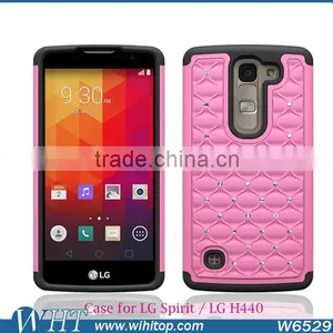 Combo Silicone Case for LG Spirit, Starry Back Cover for LG H440 thumbnail-4