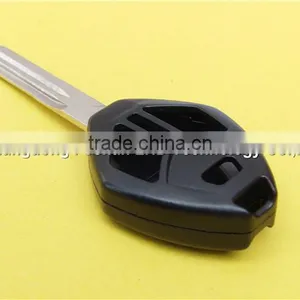 Replacement 2+1 Buttons With Logo Uncut Left Groove Blade Keyless Remote Housing Fob Key Case Shell Mistubishi Car Key thumbnail-5