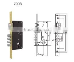 East Europe Cylinder Hole Mortise Lock Body thumbnail-1