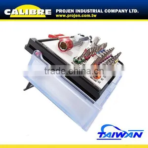 CALIBRE 1/4"Dr 32pc Color Socket and Bit Hand Tool Set thumbnail-2