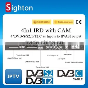 Professional 4 in 1 Dvb-t/t2 Dvb-s/s2 Dvb-c Cccam Ird Digital Satellite Receiver China thumbnail-1