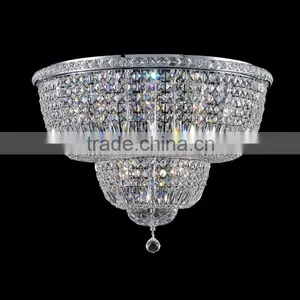 Clear Crystal Flush Mount Ceiling Lighting Fittings thumbnail-1