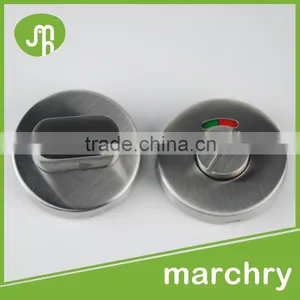 Satin Stainless Steel Toilet Bathroom Thumb Turn Lock Cylinder thumbnail-2