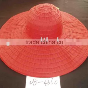 Cloth Braid Hat, Hat,big Brim Hat, Large Brim Hat thumbnail-1
