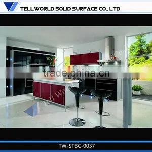 Hot Sale Modern Small Beauty Artificial Marble Bar Counter for Restaurant for Home thumbnail-1