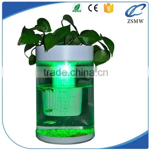 Free Sample Fashionable Whole Set Aquarium Acrylic Material Fish Tank With LED/Water Pump thumbnail-2