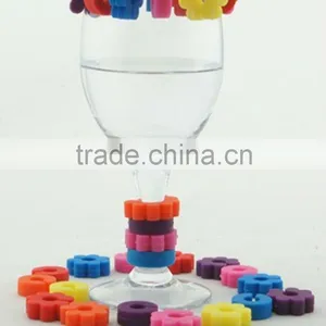 Silicone Colorful Wine Glass Marker for Bar, Night Club, Home Party thumbnail-3