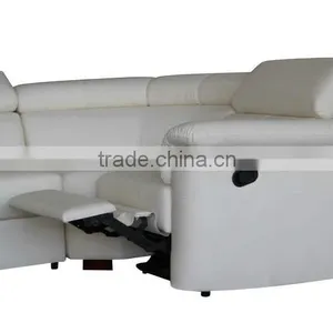 Modern Home Center Leather Recliner Sofa With Chaise thumbnail-3