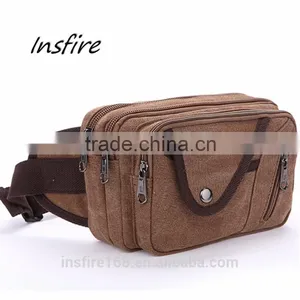2016 Outdoor Waist Bag Fashionable Classical Canvas Waist Leg Bag thumbnail-1