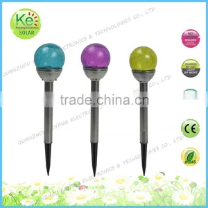 Glass Color Ball Outdoors Solar Garden Path Light thumbnail-1