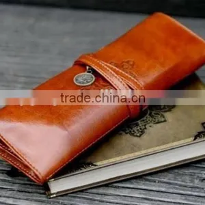 City Twilight Creative Pencil Bag Roll Leather Make Up Cosmetic Pen Case Pouch Purse Bag For School thumbnail-1
