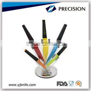 Colorful Kitchen Cutlery Knife With Rack thumbnail-1