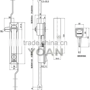 Zinc-alloy Types of Door Keys Lock thumbnail-2