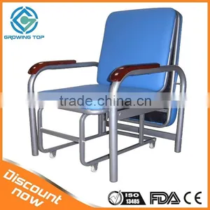 GT-3810 Full Quality Hospital Accompanying Chair With Castors and Pillow thumbnail-1
