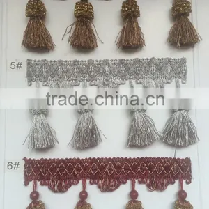 [YZLACE] Tassels Lace Curtains Wholesale 10014 thumbnail-2