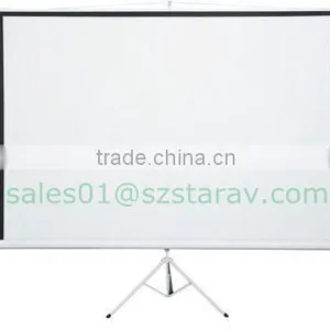 50" 60"106"inch Tripod Screen 1/1 Video Format 4/3 HDTV 16:9 Outdoor Portable Electric Tripod Projection Screen thumbnail-4