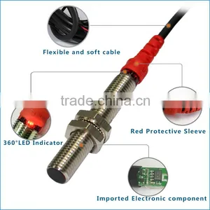 F&C M8 Sn1mm 12V-24V dc NPN Type Inductive Proximity Sensor With CE Quality Choice thumbnail-2